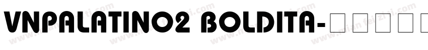VnPalatino2 BoldIta字体转换